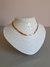 Colar Choker Escama de Peixe Banhado Ouro 18k na internet