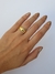 Imagem do Anel Feminino Meia Aliança Banhada Ouro 18k