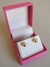 Brinco de Esfera Feminino Banhado Ouro 18K