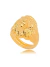 Anel Feminino Leão Banhado Ouro 18k na internet