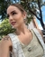 Brinco Feminino Meia Esfera Banhado no Rodio Branco