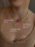 Colar Choker Malha com Pedra Fusion Pink Banhado Ouro 18k - comprar online