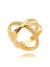 Anel Feminino Três em Um Banhado Ouro 18k - comprar online