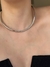 Colar Feminino Choker Aro Banhado no Rodio Branco