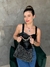 Bolsa Feminina Preta com Brilho - comprar online