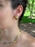 Brinco Feminino Oval Banhado Ouro 18K