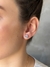 Brinco Feminino Ponto de Luz 8mm Banhado Ouro 18K