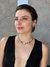 Colar Feminino Choker Pedras Fusion Banhado no Rodio Negro - Lambrine Joias