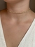 Colar Feminino Choker Aro com Zircônias Banhado Ouro18K - comprar online