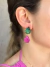 Conjunto Gota Verde e Rosa Banhado Ouro 18k - Lambrine Joias