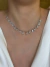 Colar Feminino Gotas Banhado no Rodio Branco na internet