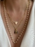 Colar Longo Feminino Pérolas Banhado Ouro 18k - Lambrine Joias