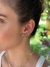 Brinco Feminino Ear Cuff Colorido Banhado Ouro 18k