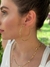 Brinco de Argola Feminino Cravejado com Zircônias Banhado Ouro 18k