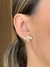 Brinco Feminino de Pérola e Zircônias Banhado Ouro 18K - comprar online
