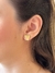 Brinco Feminino Coração Banhado Ouro 18k