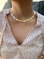 Colar Feminino Fita Larga Banhado no Rodio Branco - comprar online