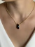 Colar Feminino Gota Preto Banhado Ouro 18k na internet
