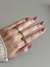 Anel Feminino Cravejado com Cristal Banhado Ouro 18k - comprar online
