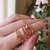 Anel Regulável Feminino Prego Banhado Ouro 18k - loja online