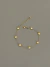 Pulseira Feminina de Esferas Achatadas Banhada Ouro 18k - comprar online