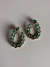Brinco Feminino Verde Esmeralda Banhado no Ouro18K - comprar online