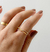 Anel linhas luxo cravejado - comprar online