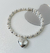 Chocker pérolas com pingente de coração - Santo Armário