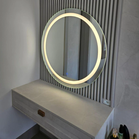 Espejo Circular con Luz LED Frontal 60 y 70 cm (Moderno y Funcional) - comprar online