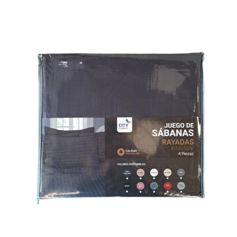 JUEGO DE SÁBANAS SOFT HOME PREMIUM 90 GRAMOS KING SIZE 4 PIEZAS