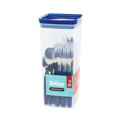 Imagen de SET DE 24 CUBIERTOS BELIZE EN FRASCO PLASTICO - VARIOS COLORES