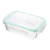 TUPPER RECTANGULAR DE VIDRIO C/ TAPA AJUSTABLE (14,5 X 20 CM)
