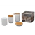 SET X4 DE BAÑO BAMBOO (BLANCO) - comprar online