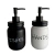 SET DE CERAMICA 2 PIEZAS AVÁ (BLANCO/NEGRO)