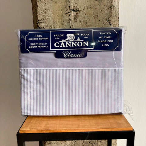 JUEGO DE SABANAS DOS PLAZAS CANNON TAMAÑO FULL (2 PLAZAS Y MEDIA) COLORS