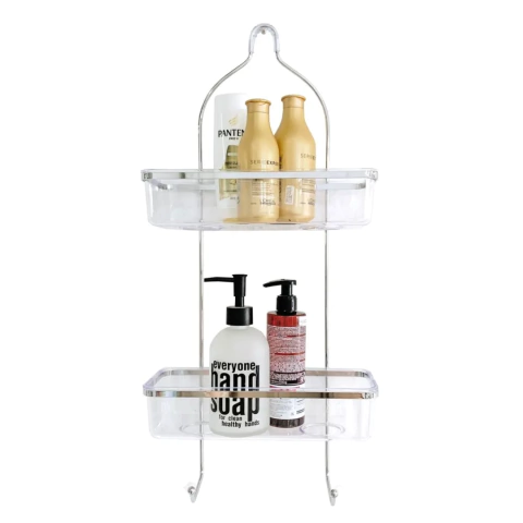 SHOWER CADDY DOBLE - ALUMINIO/ACRILICO - comprar online