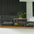 CESTO ORGANIZADOR NEGRO CON TAPA DE BAMBOO 20 L