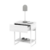 Imagen de MESA DE LUZ MODERNA CON BASE DE METAL (MLM050)