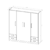 PLACARD 4 PUERTAS DE ABRIR 4 CAJONES A LA VISTA (PAC170) - ROBLE - tienda online