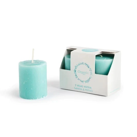 Imagen de Vela Votiva Organic Spa | Explosión de Aroma en Formato Compacto