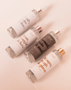 Skin Fragrance | Wood, Skin & Soul — 220ml - Plantô AMÔ | Sprays e Velas Aromáticas