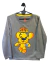 Remera de Algodón Manga Larga MIKE CRACK Gris - Estampada - comprar online