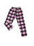Pantalón A Cuadros INVIERNO Niños - Rosa Blanco y negro - MIMUNDOBA