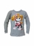 Remera de Algodón Manga Larga Paw Patrol SKYE Gris GLOW - Brilla En La Oscuridad - comprar online