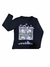 Remera de Algodón Manga Larga KUROMI x4 Negro - Estampada