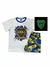 Pijama de Algodón Verano BOCA JUNIORS - Brilla en la oscuridad