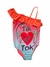 Malla Enteriza con volados - Tik Tok coral