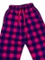 Pantalón a Cuadros Niños Verano - Fucsia y Azul - comprar online