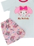 Pijama de Algodón Verano MY MELODY - Brilla en la oscuridad - MIMUNDOBA