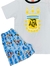 Pijama de Algodón Verano AFA SELECCIÓN Messi - Brilla en la Oscuridad - MIMUNDOBA